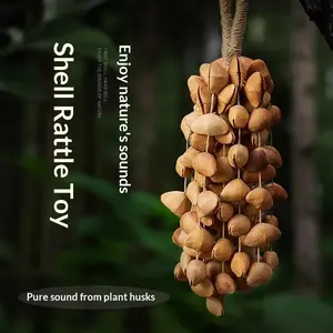 Handmade Natural Seed Pod Rattle - Soothing ASMR Sound Maker for Stress Relief, Sensory Play & Gifting，Ideal Gifting Option