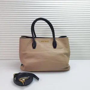 Pre-owned Calfskin Crossbody Bags MiuMiu Tote