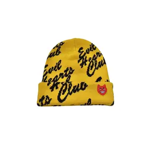 EHC Mustard Knitted Beanie