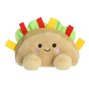 Palm Pals Adorable Fiesta Taco 5 inch Brown Mini Soft Plush Collectable Stuffed Animal