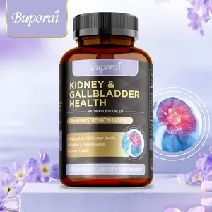 Buporai - Liver and Kidney Health Complex Supplement - Enriched with premium natural ingredients including tart cherry, dandelion root, and basil extract. 120 capsules.