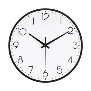 10 in Plastic Wall Clock, Minimalist Wall Decor - Rose Gold/Black/White, New Home Warming Gift, Modern Home/Living Room/Dining Room Decor, Minimalist Wall Clock, Wall Decor, Shipment within 1-2 days