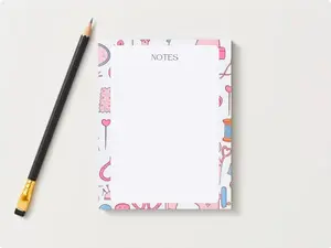 Craft Sewing Pattern 5 x 8 Notepad