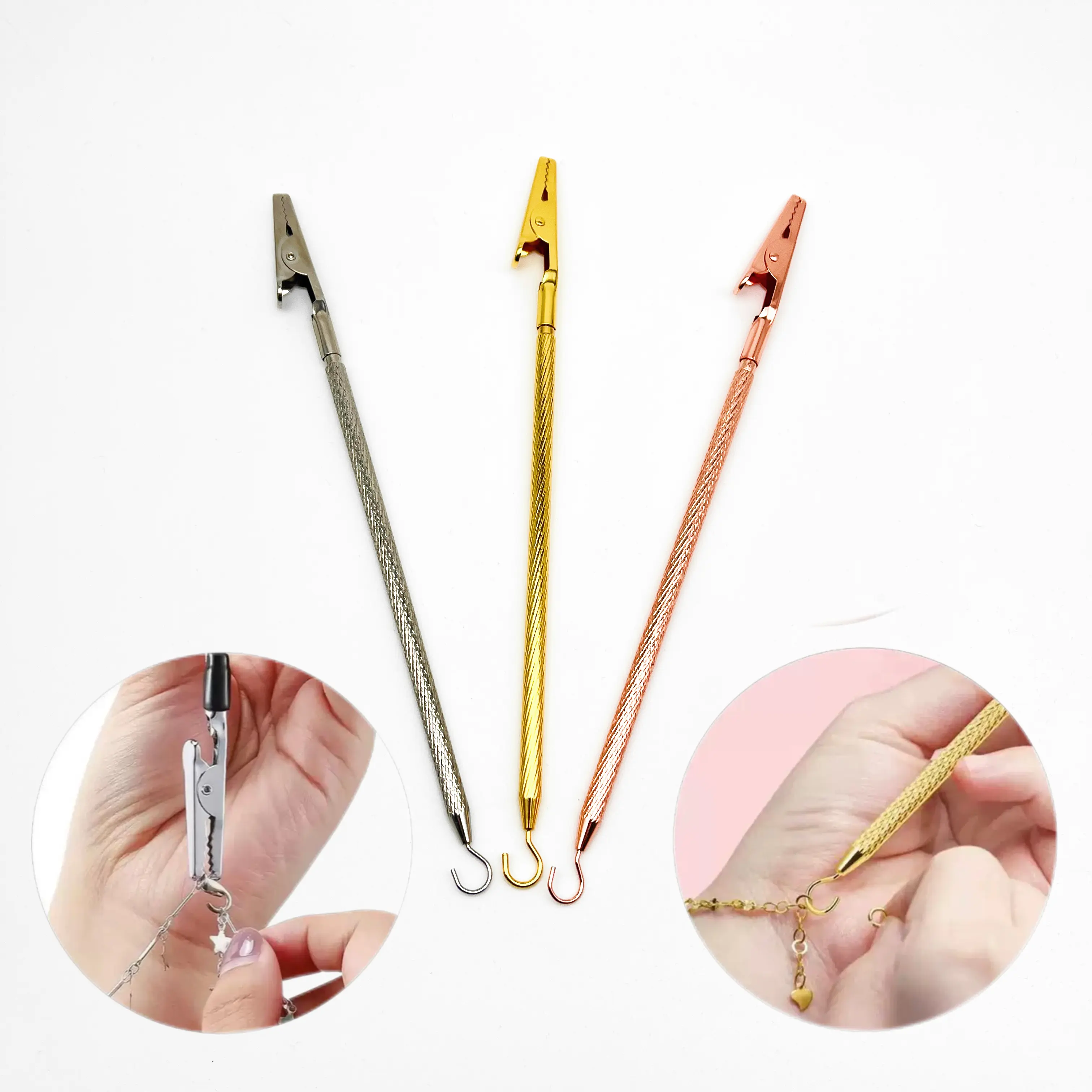 Double-Ended Jewelry Helper for Bracelets - Versatile Aid to Simplify Fastening Multiple Bracelets with Ease of Use for Self-Wearing