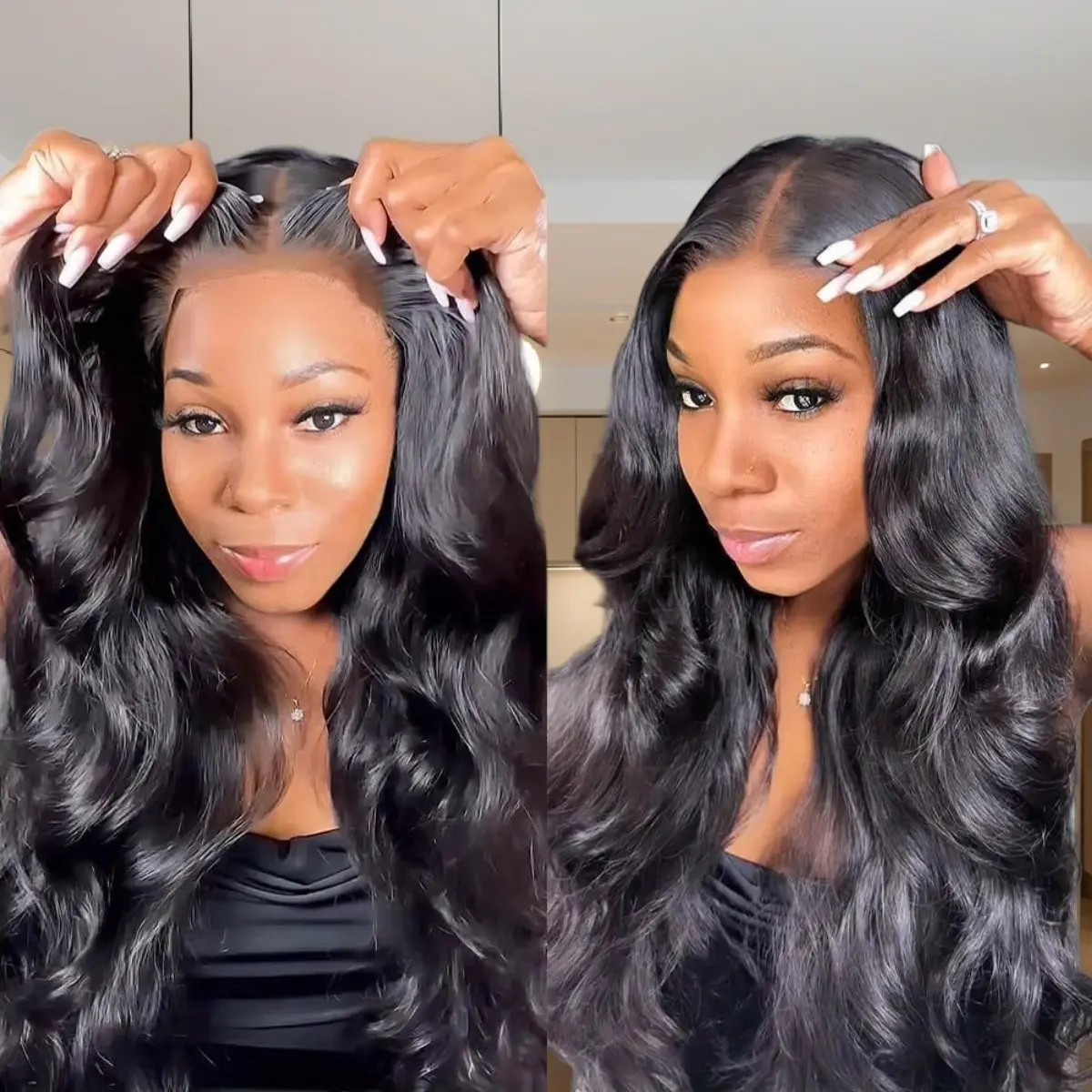 Ready Go Glueless Wig Body Wave 7x4 Lace Closure Wig Human Hair 7x5 Lace Closure Wig  Gluleless Wig For Women Human Hair Pre Plucked Body Wave Lace Front Wig Beginner Friendly