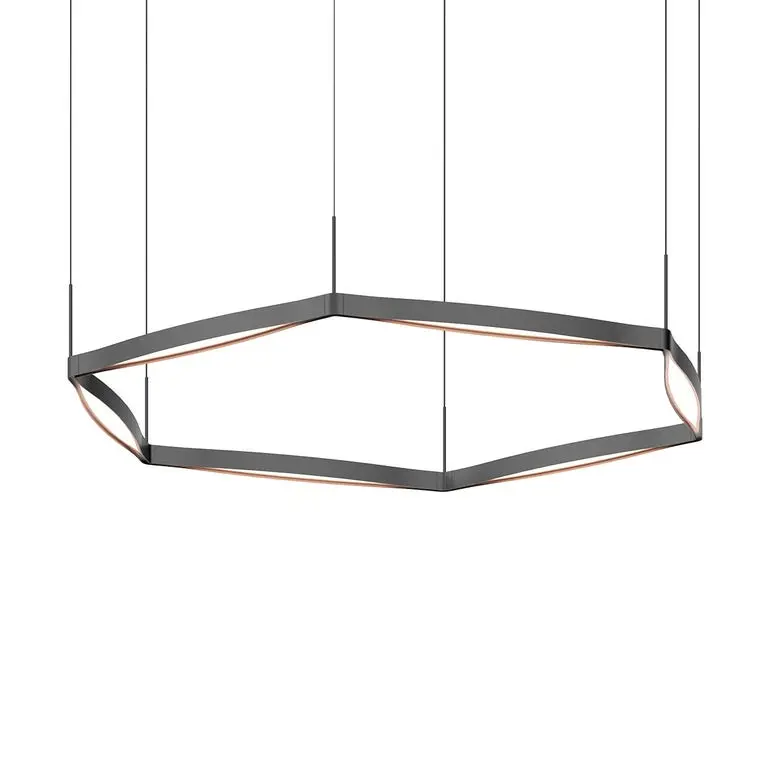 Ola 1-Ring LED Pendant Light - Soft-White Illumination with Optical Acrylic Lens Design