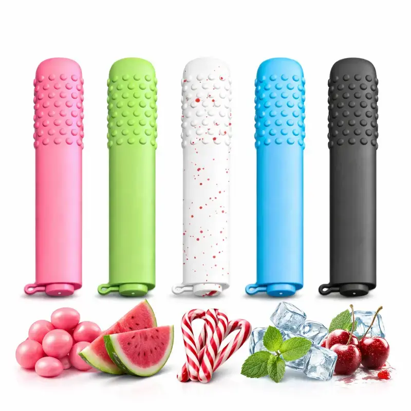 Sensory Chew Stick with Textured Silicone Surface and Aroma Core, Chewable Fidget Toy for Everyday Calming and Comfort