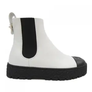 Pre-owned CHANEL Calfskin Small Leather Goods Boots