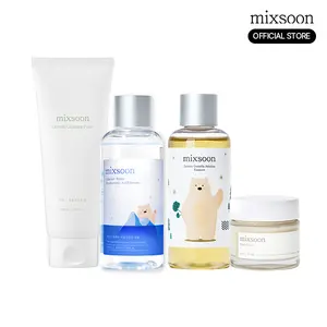 [mixsoon] Teenager Morning Skincare SetㅣGentle & Non-Irritating ㅣ Centella Cleansing Foam + Glacier Water Hyaluronic Acid Serum + Soondy Centella Asiatica Essence + Bean Cream