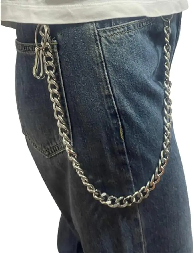 Wallet Chain Pants Chain Belt Chain Hip Hop Punk Jeans Chain Key Chain Goth Accessories for Women Men