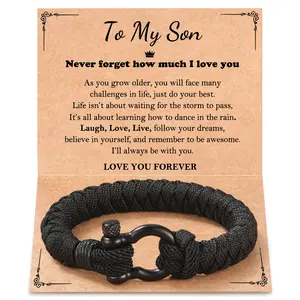 To My Boy Bracelet, Christmas Stocking Stuffers for Teens Son Gift Ideas Birthday Gifts