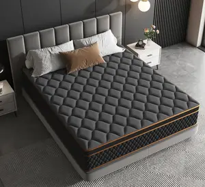 10/12/14 Inch Hybrid Mattress, Cooling Gel Memory Foam & 6-Zone Pocket Spring for Back Pain, Medium-Firm Lumbar Support, Motion Isolation, CertiPUR-US Certified, Bed in a Box (Twin, Full, Queen, King)