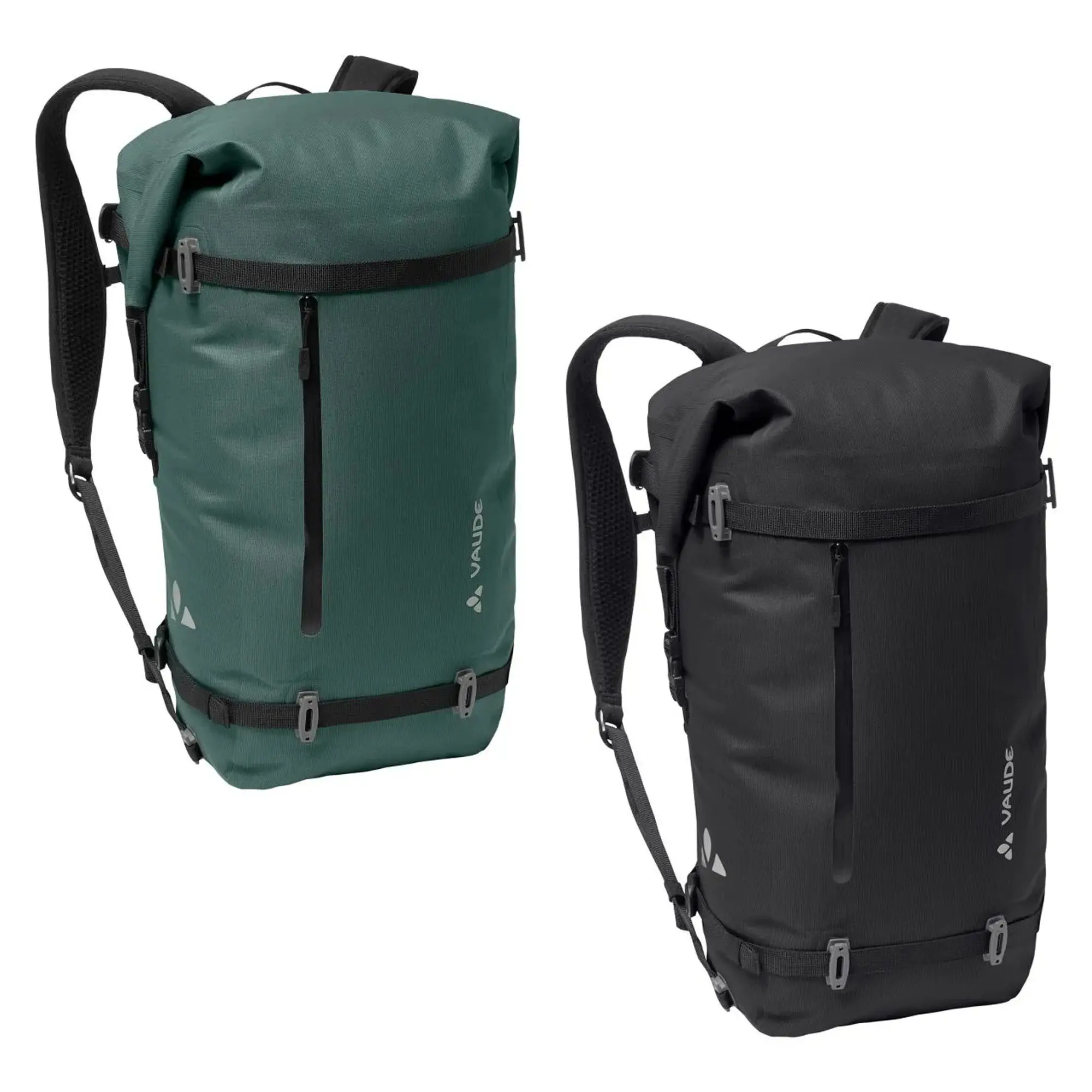 VAUDE Proof 22 Waterproof Roll-Top Backpack, Recycled Econyl Bag for Hiking & Cycling Safety, Quick Access with 13.3" Laptop Compartment, Reflector Bike Backpacks, Cycling Safety Bike Backpacks
