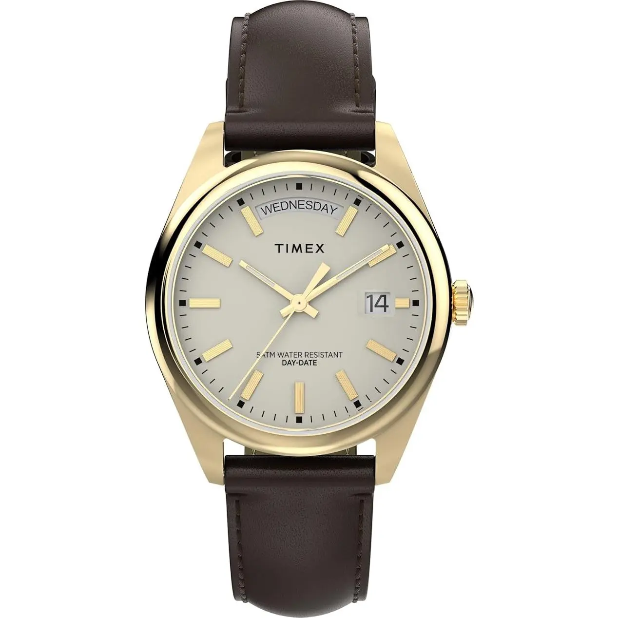 Timex Classic Day-Date Leather Ladies Watch TWH6Z7710