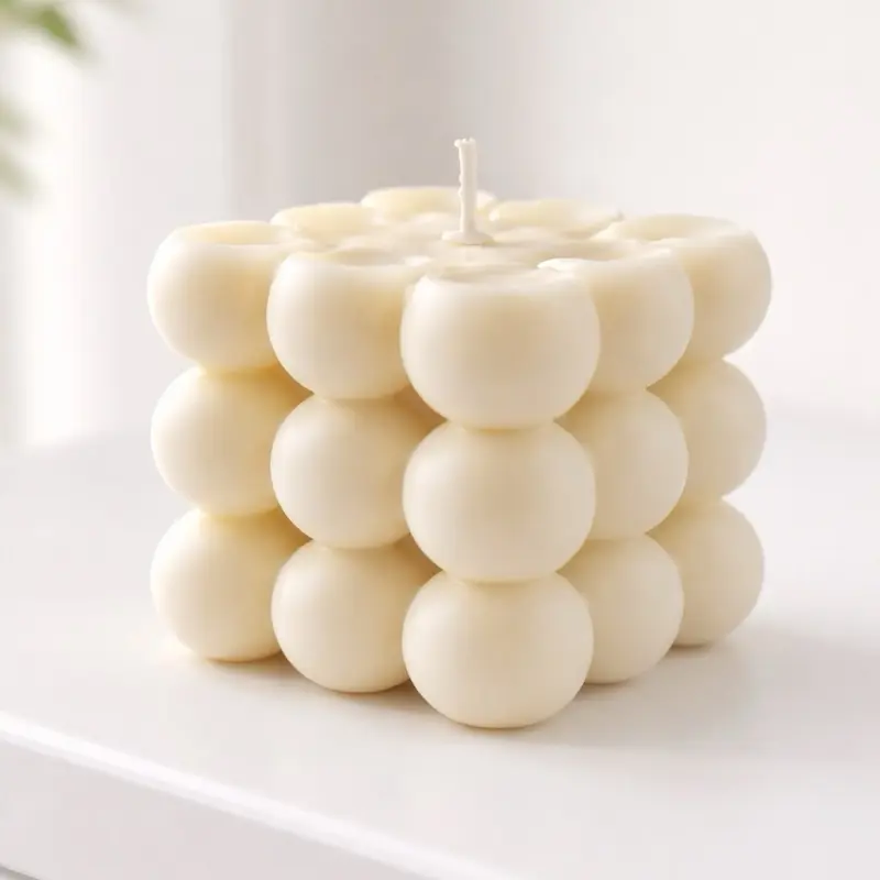 Bubble scented candles