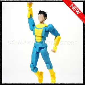New In Stock 3d Printed Invincible Boy Light Blue Mark Stripe Mark Dummy13 T13 Multi-Jointed Shapeshift Action Figure Toys