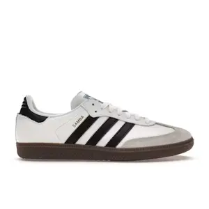 Adidas Samba OG Cloud White Core Black Women's Classic Heritage Modern Comfort Durable Leather Upper EVA Cushioning