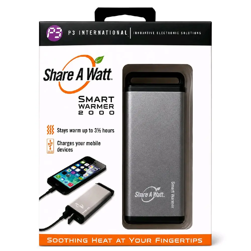 2-in-1 Rechargeable Hand Warmer, Portable Phone Charger for Winter Sports Skiing (Sports & Outdoor Hand Warmers)