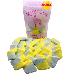 Bubs Sour Tutti Frutti Rhombs Swedish Candy 1/2 lb - Vegan