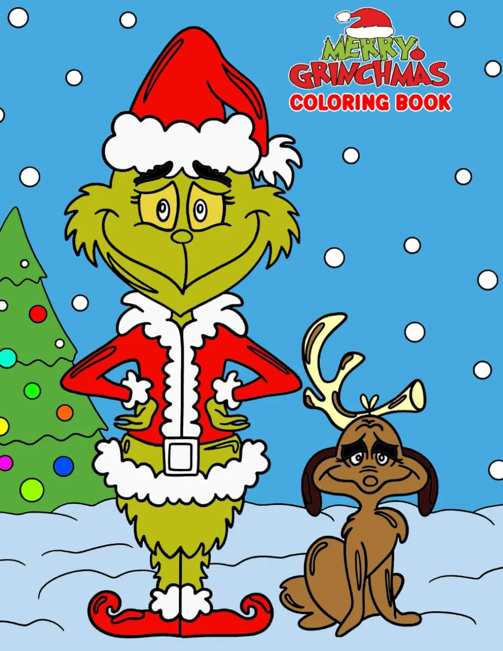Grínch.mas Coloring Book: Cute Coloring Pages With Many Characters for Kids, Adults to Color and Have Fun, Great Gift for Christmas