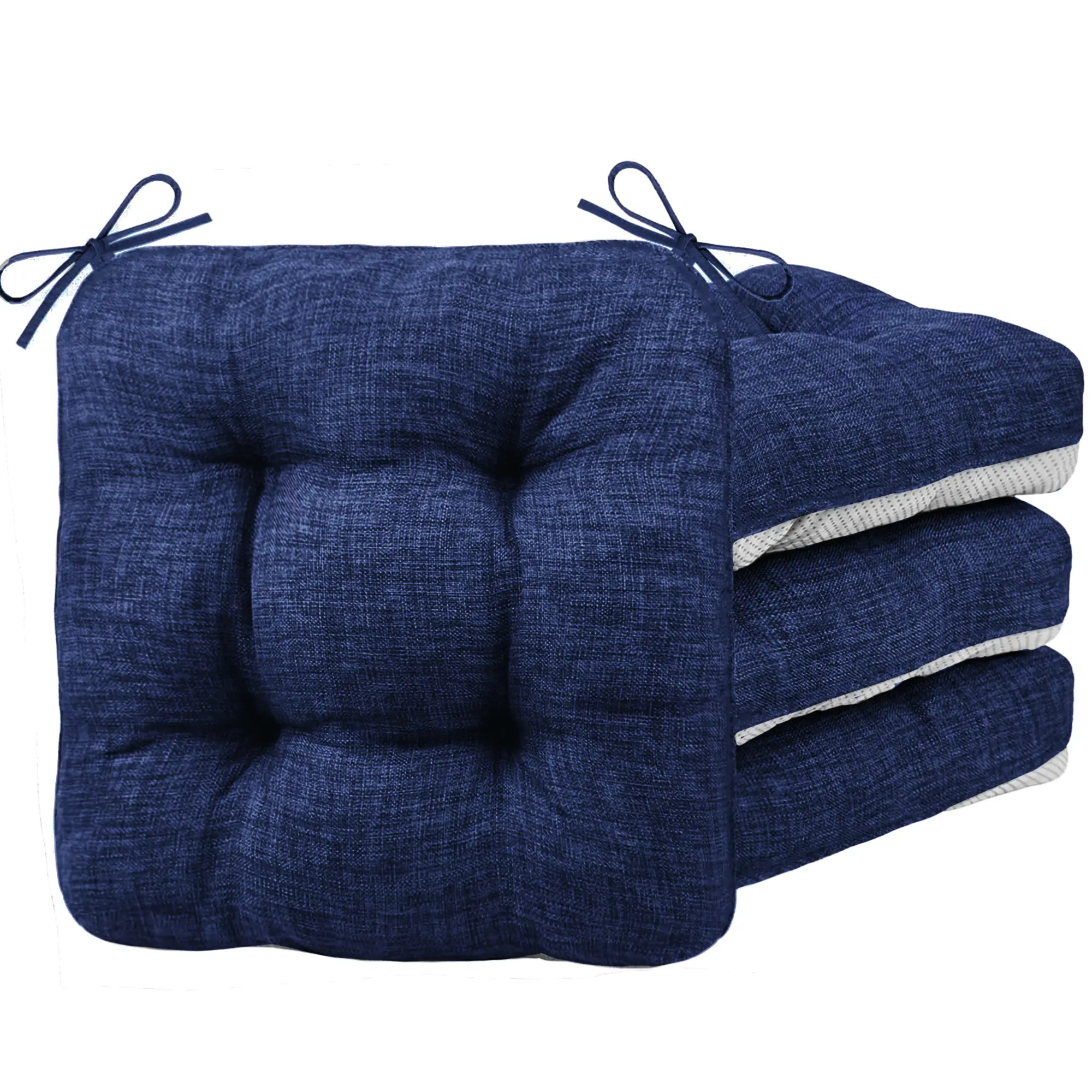 Memory Foam Chair Cushions Set of 4 Seat Pads for Dining, Kitchen, Office, Patio Chairs
