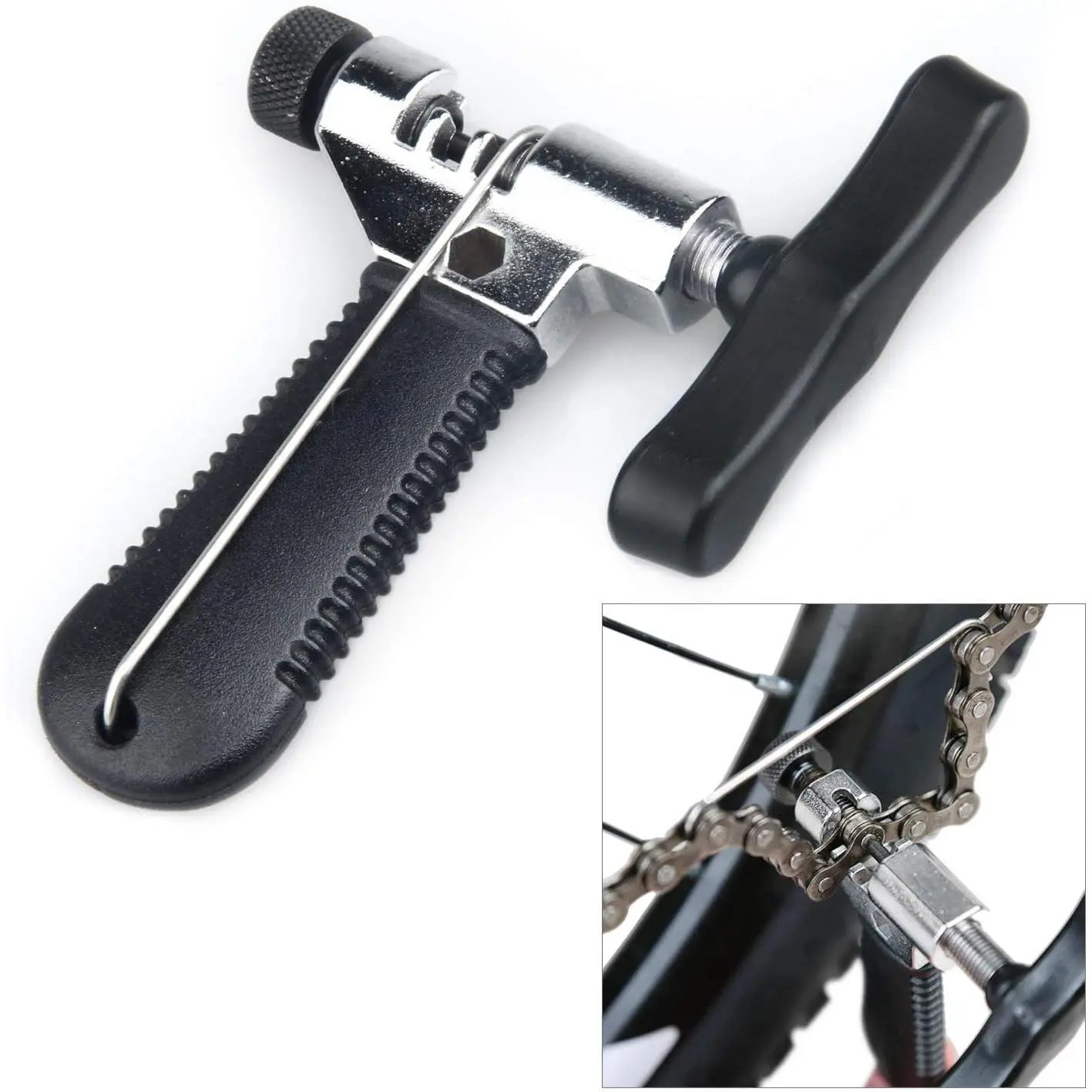 Universal Bike Chain Tool, Road & Mountain Bicycle Chain Breaker & Installer Kit, Chian Splitter Repair Kit