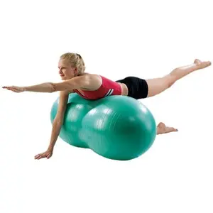 AeroMat 35247 60 cm Burst-Resistant Therapy Peanut Ball for Exercise, Red