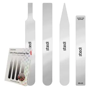 Stedi Ultra Fine Polishing File #10000 Grit for Plastic Gundam Models Wood & Resin Parts 4PCS Set MS-43 MS-42 MS-41 MS-40 Tool Glass Car