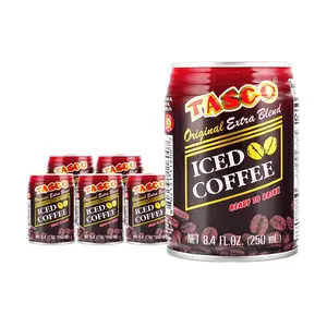 TASCO Thai Iced Coffee Drink - 6 Pack (250ml Each) - Ready to Drink, Authentic Thai Flavor, Sweet & Creamy