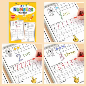 0-30 Number Tracing Writing Practice Book, Early Education Writing Training Notebook, Focus Training Learning Journal for Kids, Tracing Workbook, School Supplies