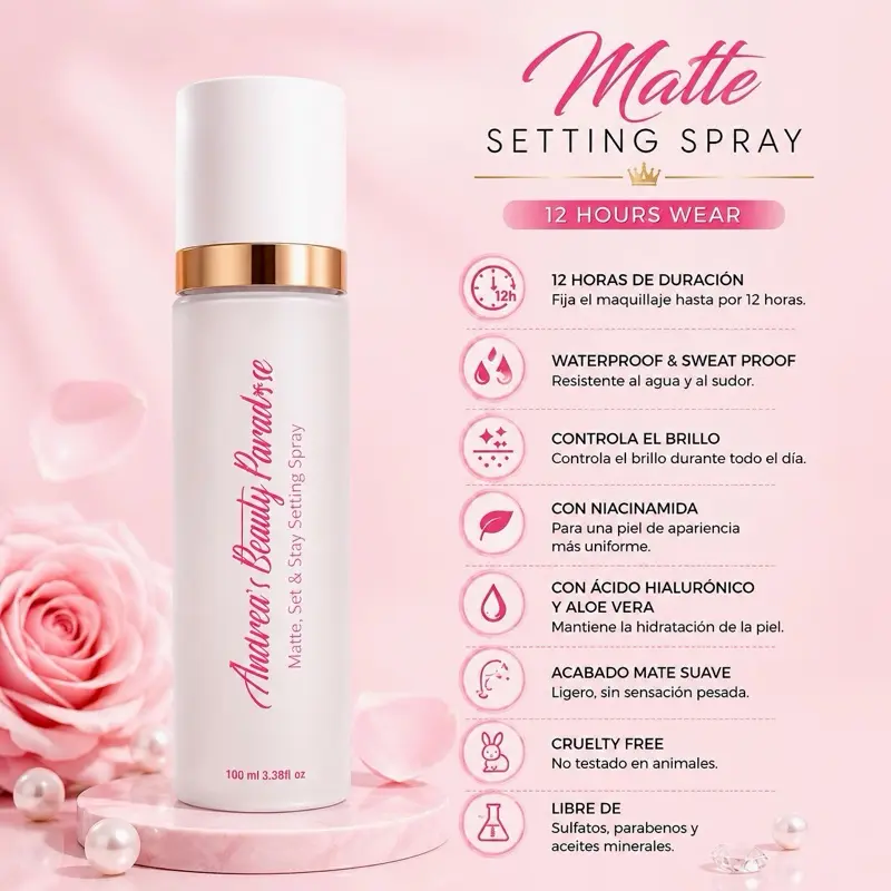 Matte, Set and Stay Setting Spray Waterproof