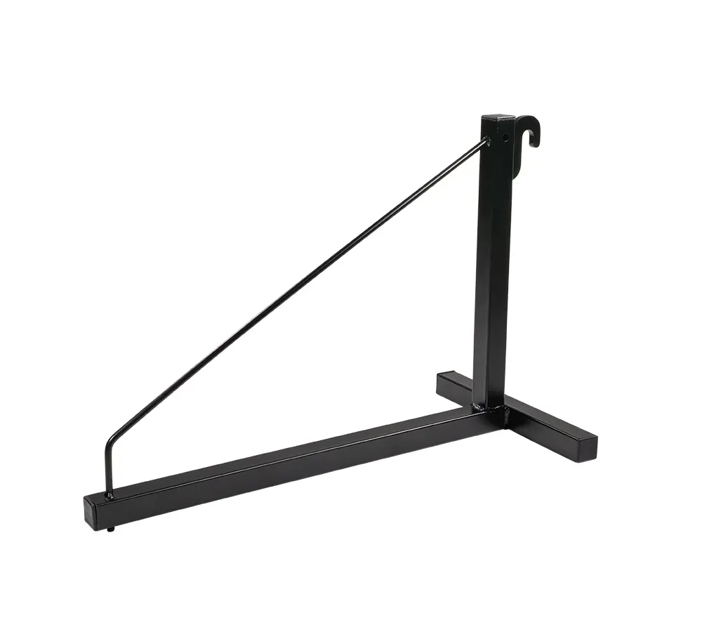 1 Tier Shipping Container Shelving Bracket with Hooks - 16"x18", 550 lbs WLL - Black Powder Coated Steel for Heavy Duty Trailer Containers - Easy to Assemble & Remove