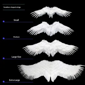 Children's Angel Feather Wings Decoration White Devil Props Elf Kindergarten Stage Costume Adult Halloween Props for Festive Outfits