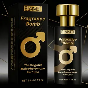 Elaimei Men's Pheromone Perfume, High Quality Fragrance, Fresh Herbal Wood Scent, Lasts 15 Minutes, Ideal for Halloween Christmas Festive Parties
