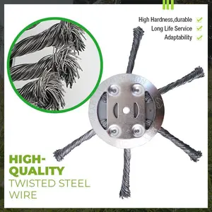 Lawn Mower Wire Head Lawn Mower Lawn Mower Trimming Head Wire Weeding Wheel Lawn Mower Electric Accessories Tool Metal Garden Trimmer Portable Cutting