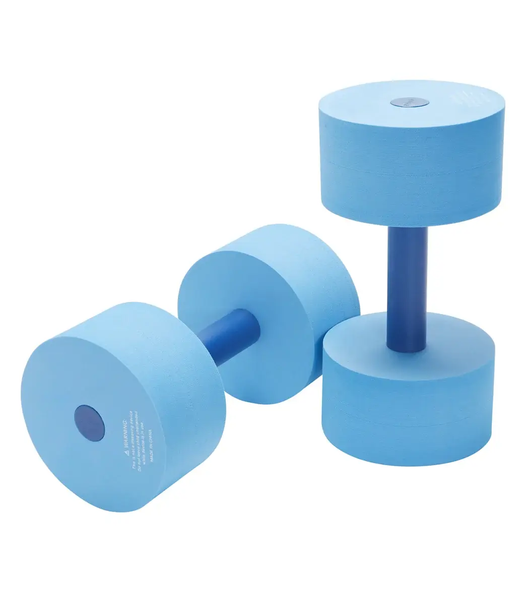 SPORTI Foam Aquatic Dumbbells - Large Diameter, 6lb Medium Resistance, Padded Grips, Quick Dry, Unisex Functional Water Workout Gear, Aquatic Workouts