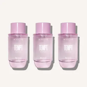 MAËLYS - TEMPT Eau de Parfum x3 - with Pink Pineapple + Sparkling Yuzu - A Fresh, Citrus Fragrance With Notes Of Musk, Juicy Pear, & Guaiacwood