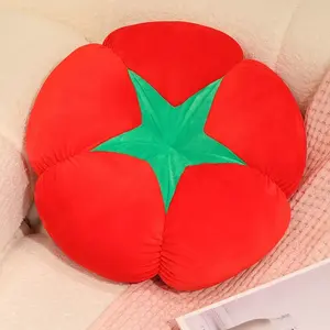 Plum Mushroom Tomato Cushion Pillow, Home Decor Accent Piece, Suitable for Sofa Bed Lumbar Support, Perfect Gift Choice