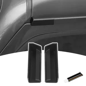 Rainwater Guard Deflector & Gutter Diverter for 2018+ Jeep Wrangler JL JLU & Gladiator JT, Fits Hard Tops, High-Strength ABS Plastic, Black, Easy Installation, No Special Tools Required