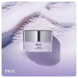 PRAI Beauty Ageless Eye D-Crease Creme Anti-Aging Eye Cream for Wrinkles Dark Circles Puffiness & Dryness with Matrixyl Peptides Avocado & Marula Oils 0.5oz 15ml