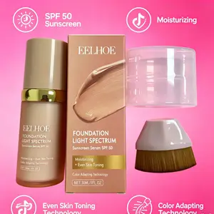 4 in 1 Foundation Spf 50+ Sunscreen, Long-lasting Waterproof, Daily Use,facial Beauty Enhancer, Flawless Skin Winner, Reliable Sun Protecting, UV Protect