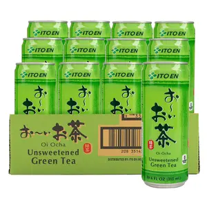 Itoen Oi Ocha Unsweetened Green Tea - 12 Cans (315ml x 12, total 127 fl.oz.)