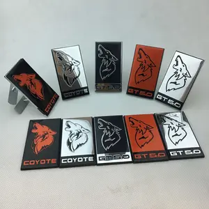 Suitable for Ford Mustang Modified Car Stickers Mustang GT5.0 Grille Emblem Wolf Head COYOTE Car Emblem Grille Emblem