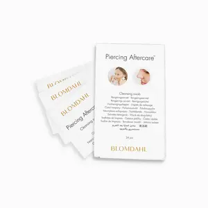 Blomdahl | Ear Piercing Aftercare Swabs| Saline Based | Best Choice for Pierced Ears