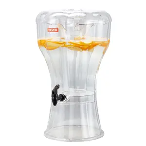 VEVOR Beverage Dispenser, 3.4 Gallon Drink Dispenser for Parties, Plastic Juice Dispensers with No-Drip Spigot, Iced Tea Lemonade Juice Water Dispensers, for Restaurants, Hotels, Parties