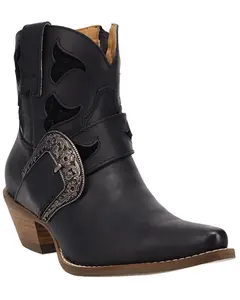 Dingo Women's Women'S Saddle Up Western Booties Snip Toe - Di2451-Blk