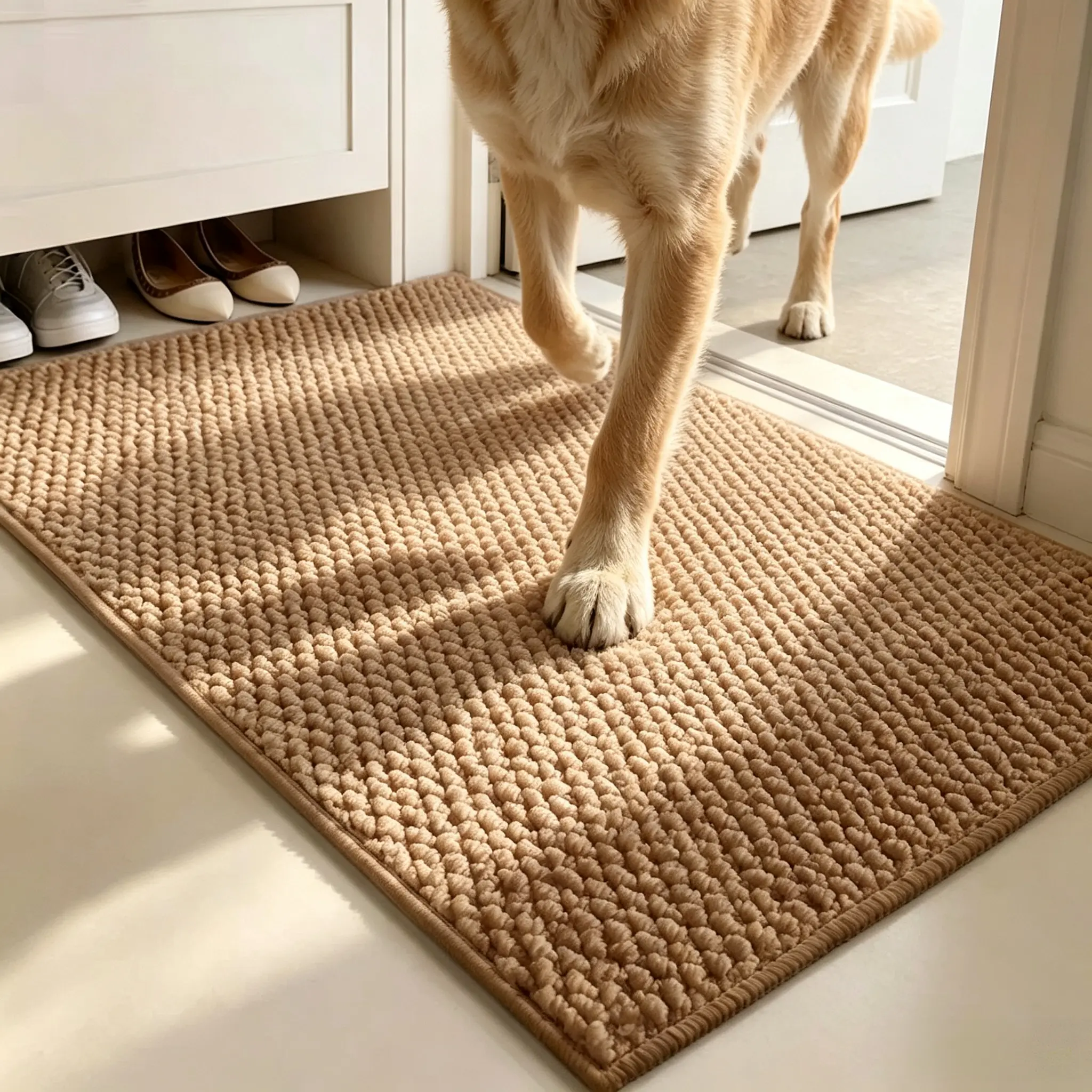 Machine washable, dog mat, cat mat, scratch-resistant, easy to clean, all-season floor mat, anti-slip absorbent entrance mat, minimalist home decor. Suitable for: cat mat, dog mat, entrance mat, living room, bedroom, etc.