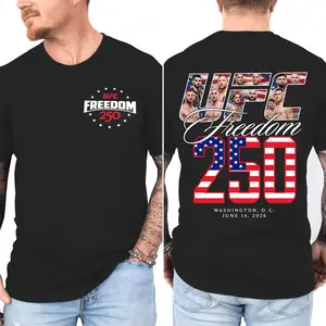 UFC Freedom 250 White House T-Shirt, UFC T-shirt MMA Fan, UFC MMA Tee, UFC Champions Sports Shirt, UFC Fan Unisex Clothing Tee, UFC Vintage Tee, Made in Usa
