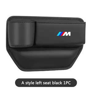 Car Seat Gap Organizer Multifunction Console Crevice Filler Side Storage Box with Cup Holder For BMW M Emblem E46 E36 E34 F10 E90 F30 E60 F30 E53 E30 E92 E87
