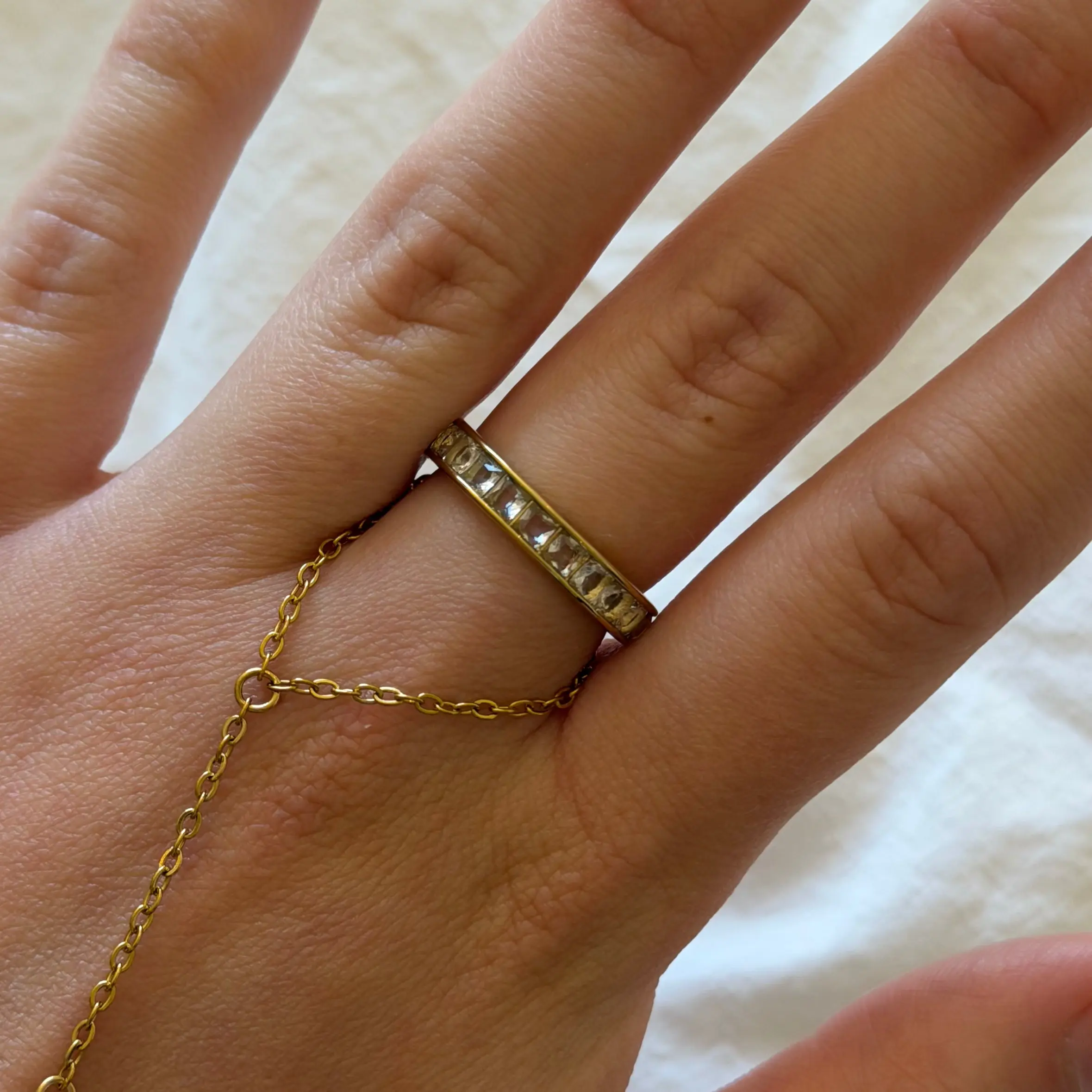 EVRY JEWELS Gold or Silver Plated Women's Waterproof Princess Ring
